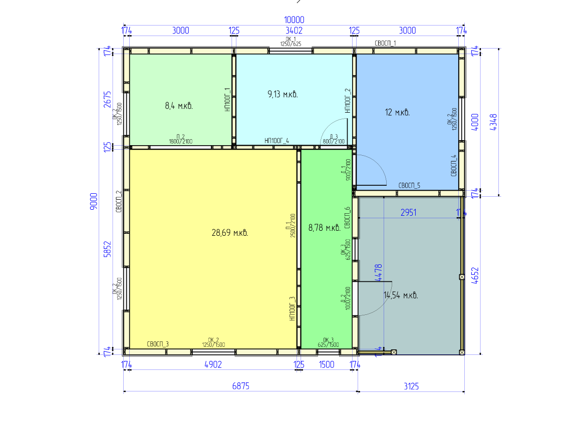 Изменим планировку и размеры по вашему запросу