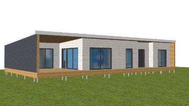 Дом с плоской крышей 1 этаж