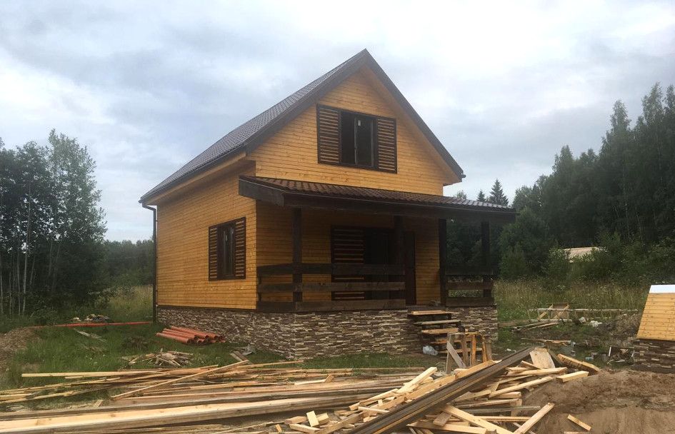 Каркасный дом с мансардой