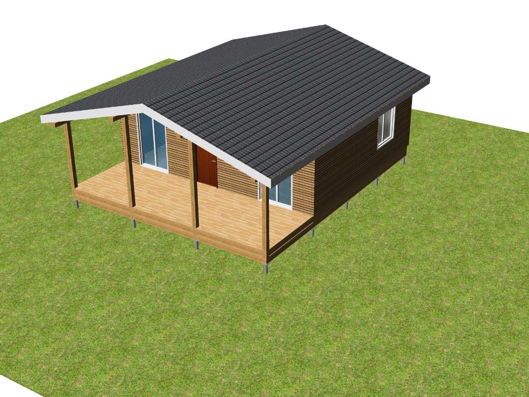 Домик с террасой