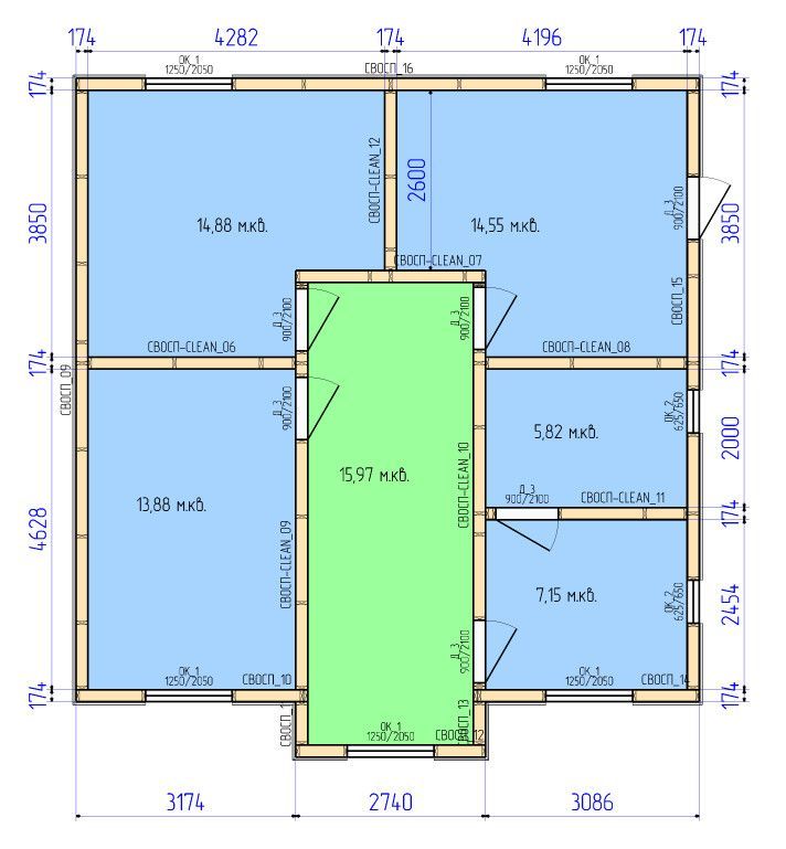 Сауна на втором этаже