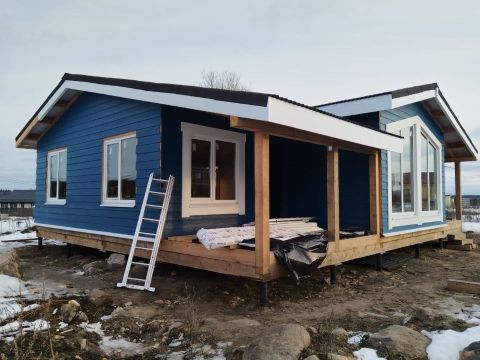 Строительство загородного дома из СИП панелей в зимний период