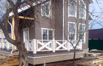 Уютный каркасный дом 2 этажа