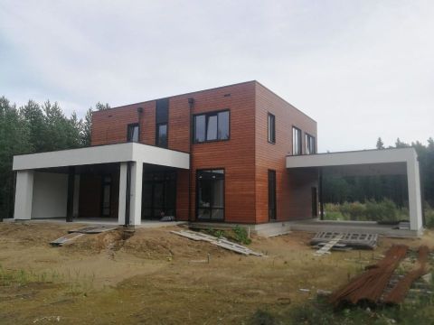 Дом из газобетонных блоков с фасадной отделкой