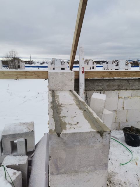 Армопояс в доме из газобетона