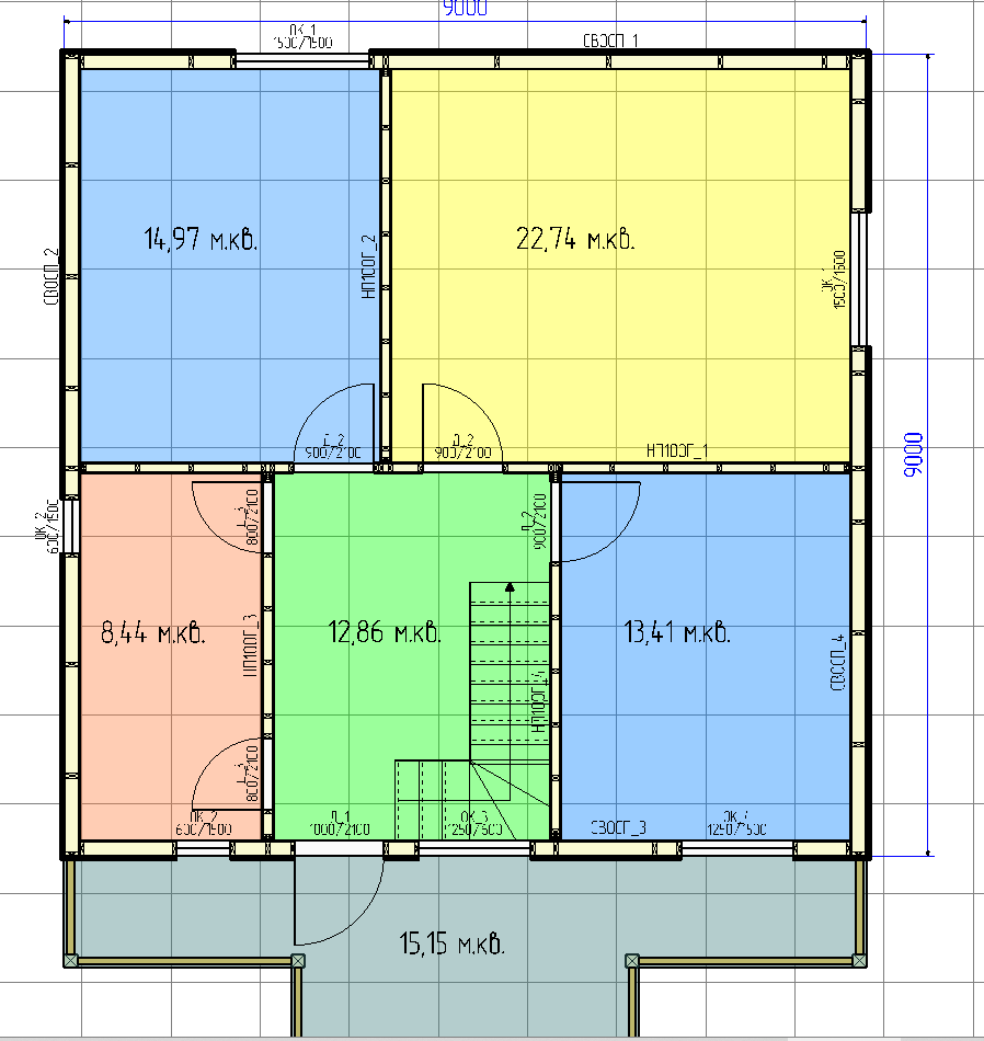 Планировка первого этажа