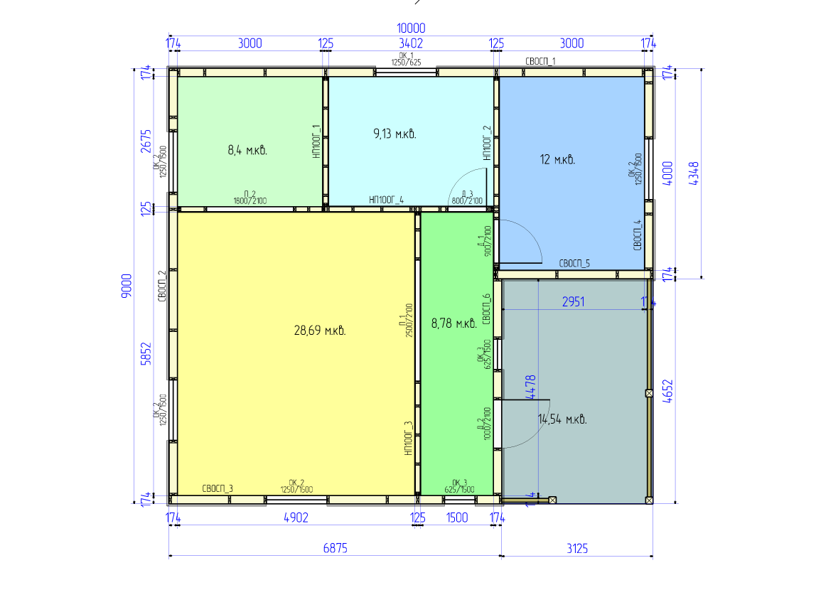 Изменим планировку и размеры дома по вашему запросу