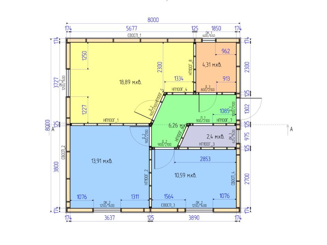 Изменим планировку и размеры дома по вашему запросу