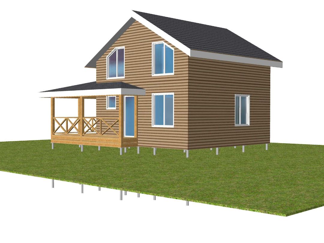 Терраса под крышей