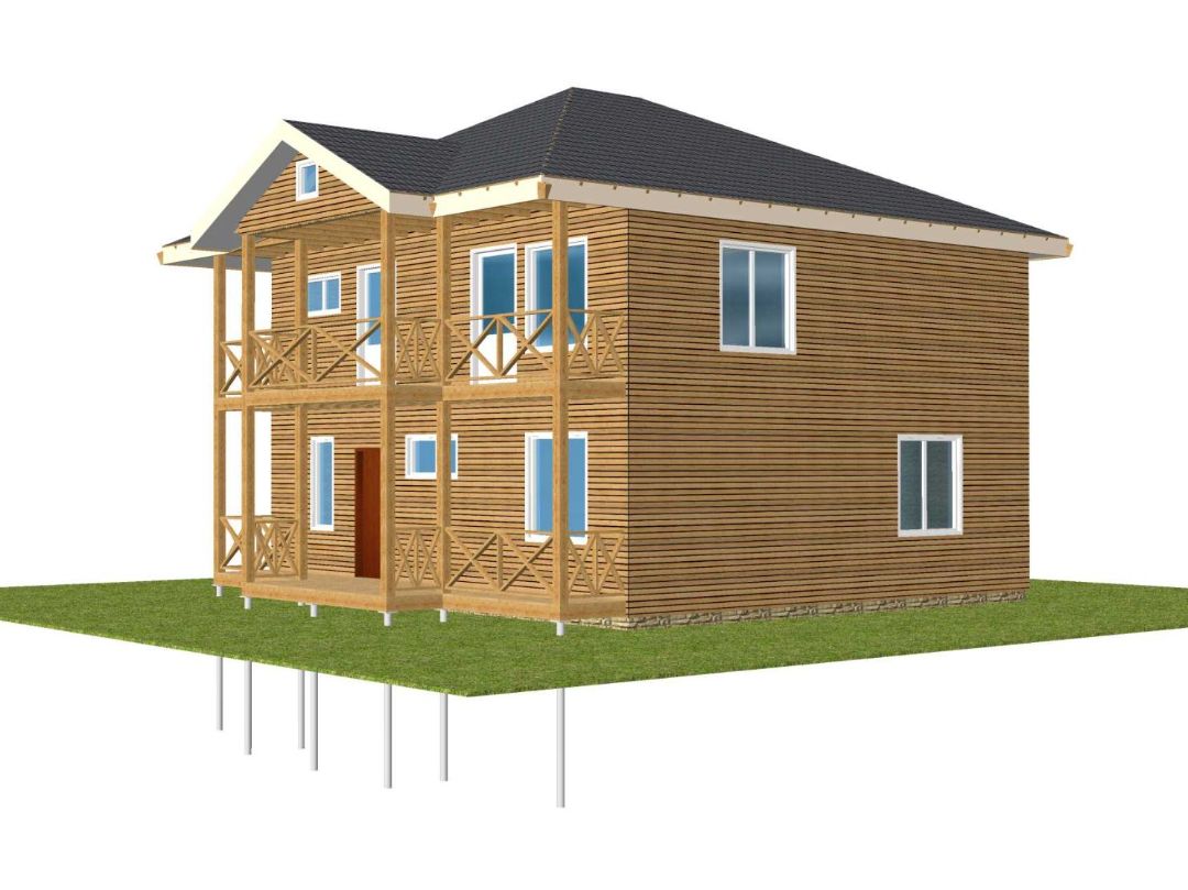 Дом из СИП 2 этажа