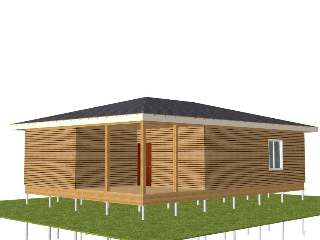 Дом с вальмовой крышей