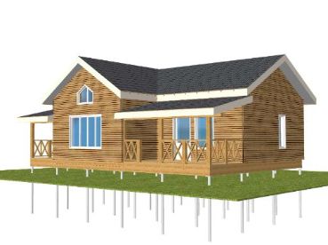 Проект каркасного дома артг-PROKS-77-11