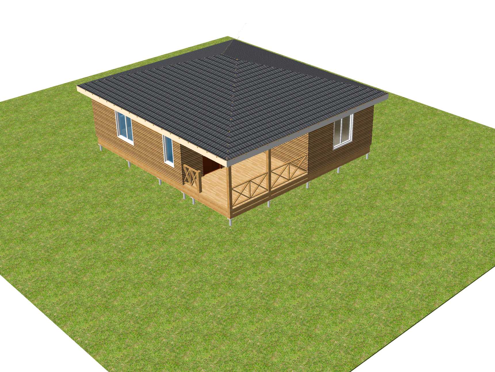 Вальмовая крыша