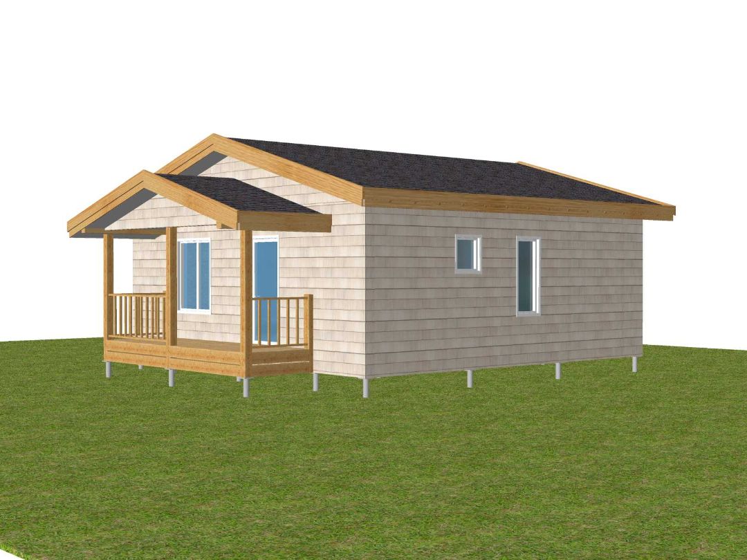 Бюджетный вариант домика