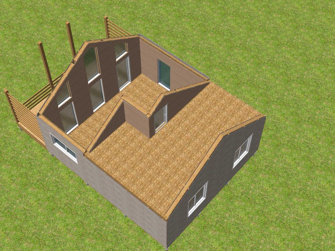 Дом с лофтом