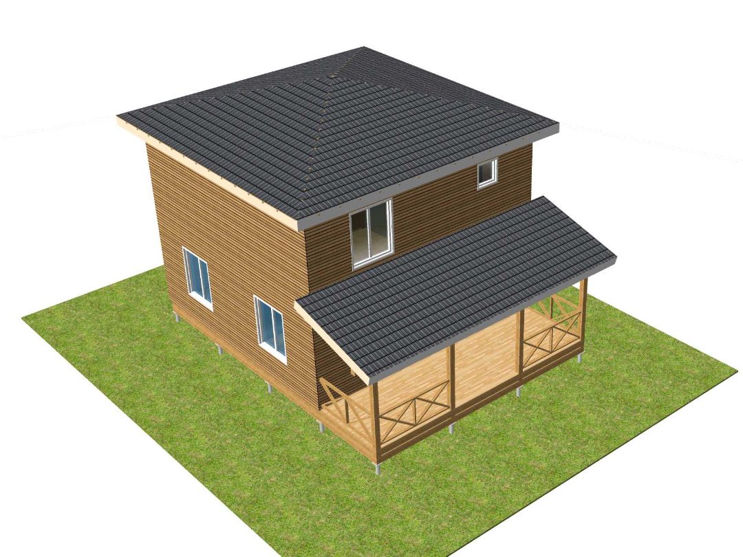 Полноценная высота второго этажа