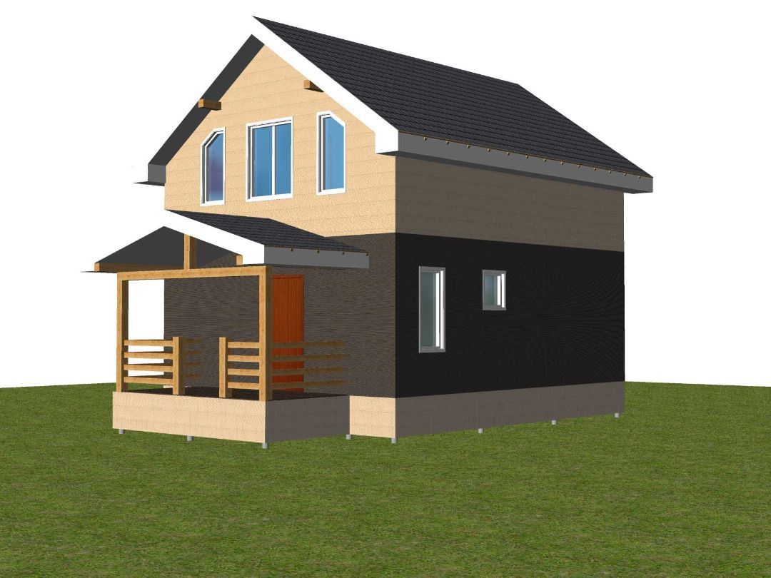 Двускатная крыша