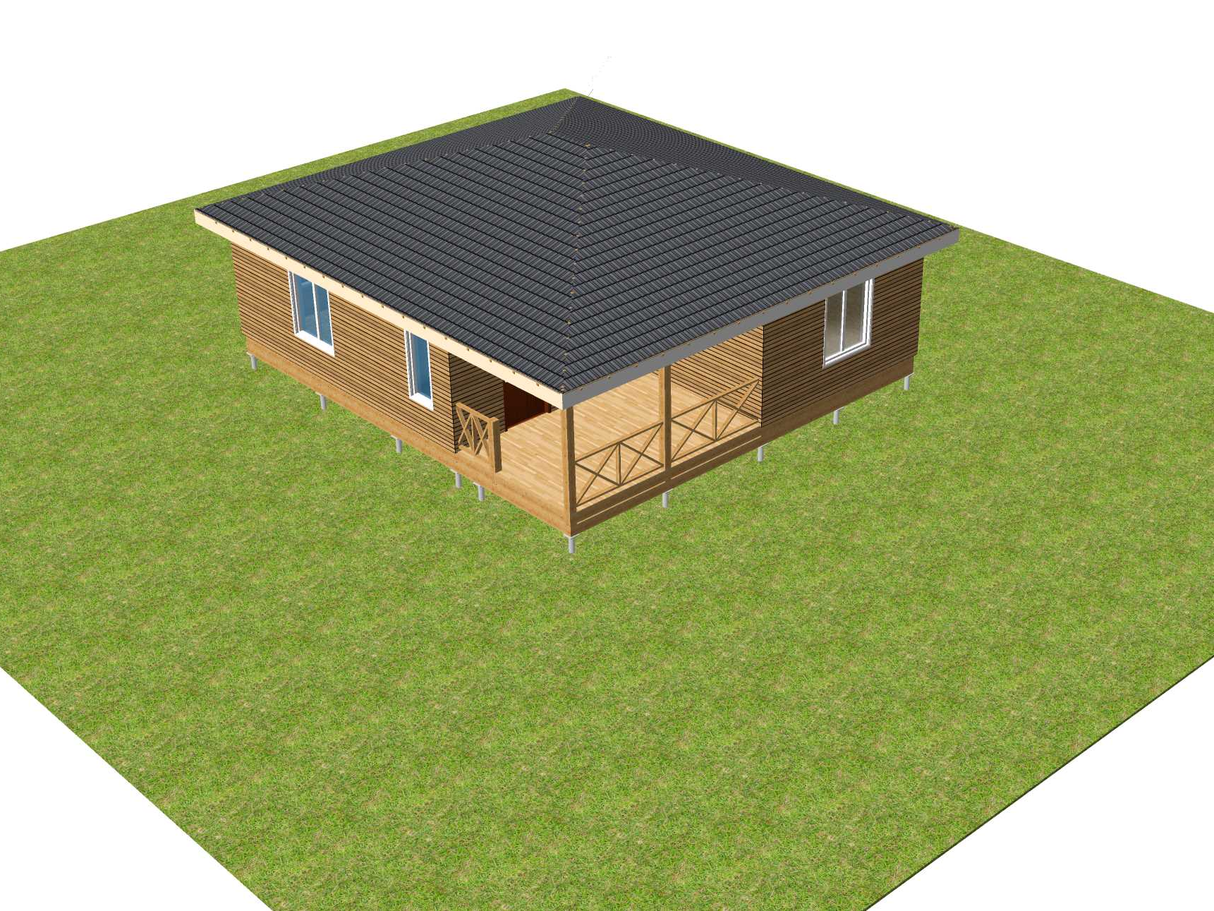 Свайно-винтовой фундамент