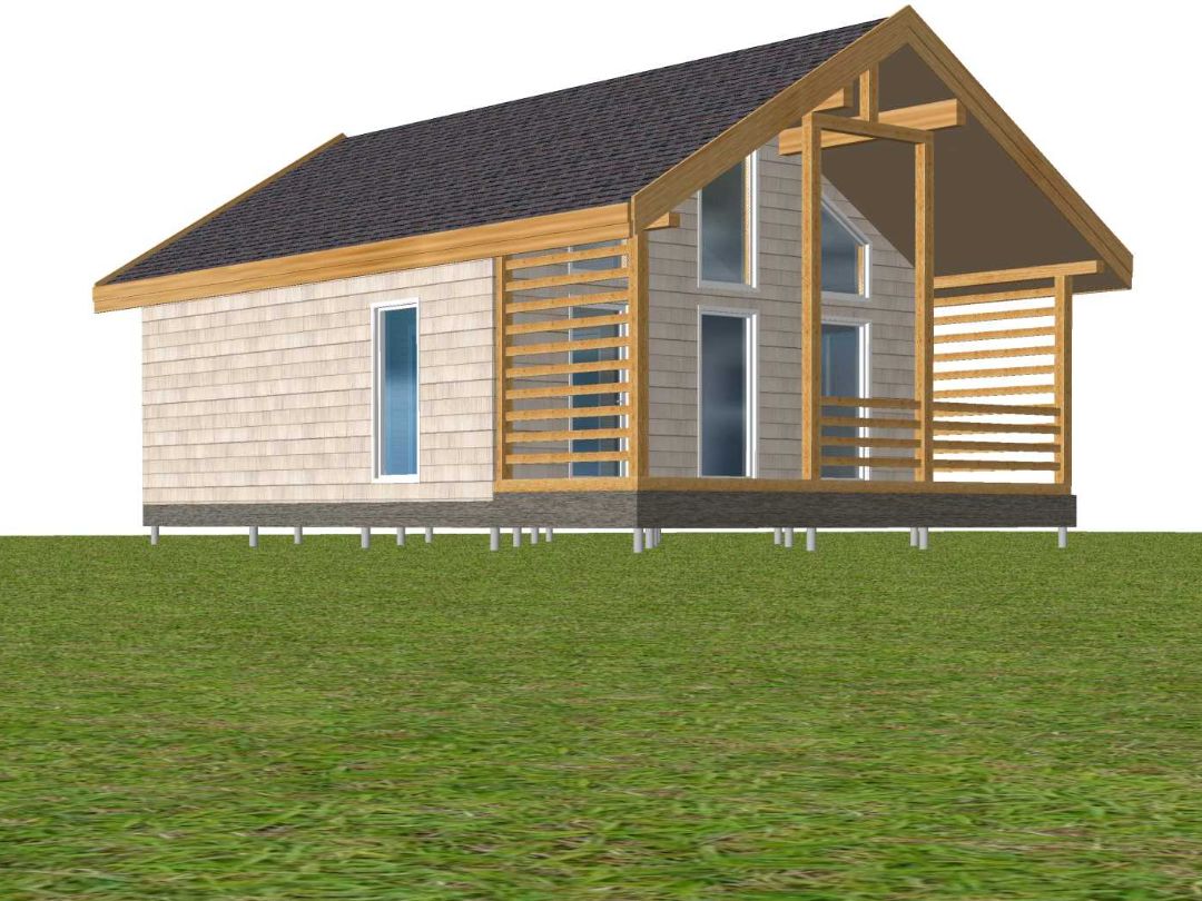 Дом из СИП со вторым светом