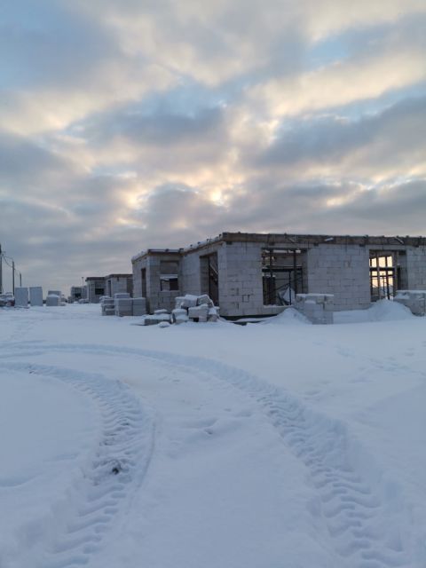 Дом из газоблоков - зимнее строительство