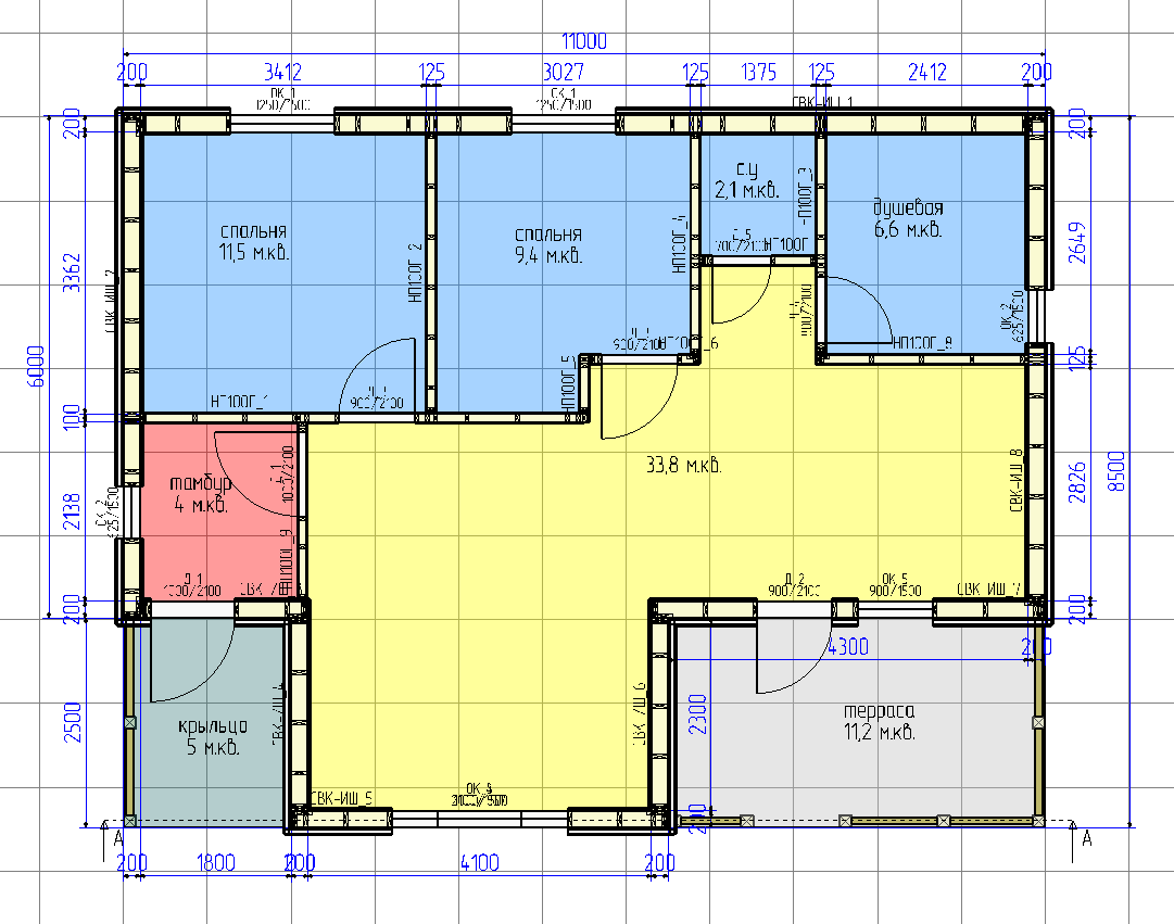 Изменим планировку и площадь дома