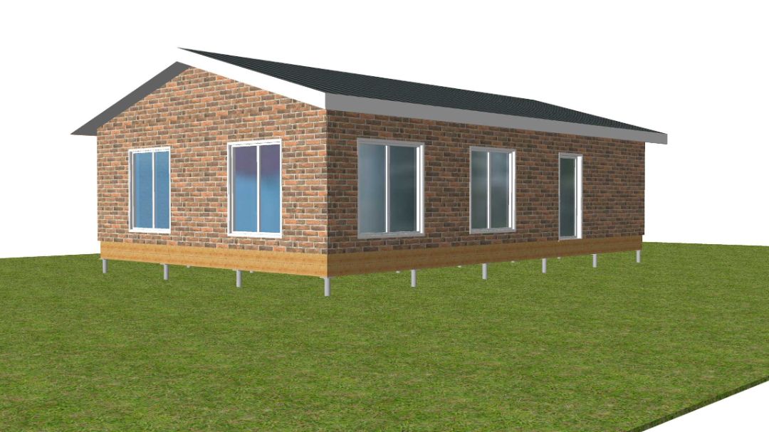 Одноэтажный дом из СИП панелей