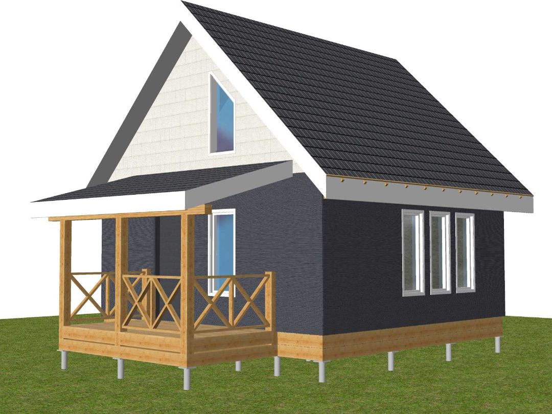 Мансардный домик