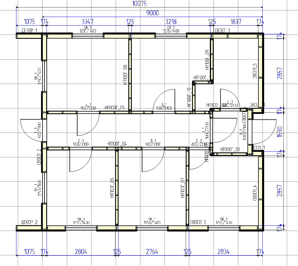 Изменим планировку и размеры