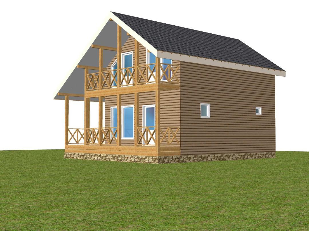 Двухэтажный каркасник