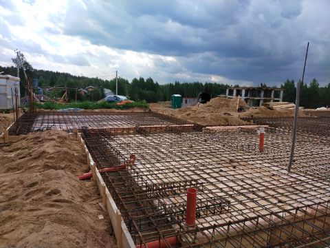 Фундамент плита 300 мм с утеплением