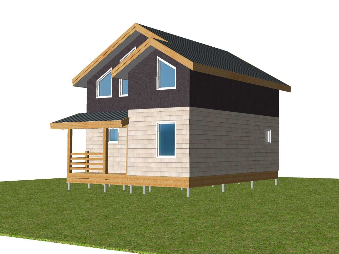 Двухэтажный дом из СИП панелей