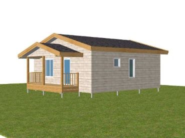 Дачный дом с террасой