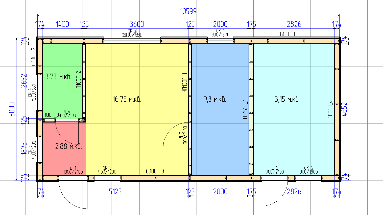 Изменим планировку и размеры по вашему запросу