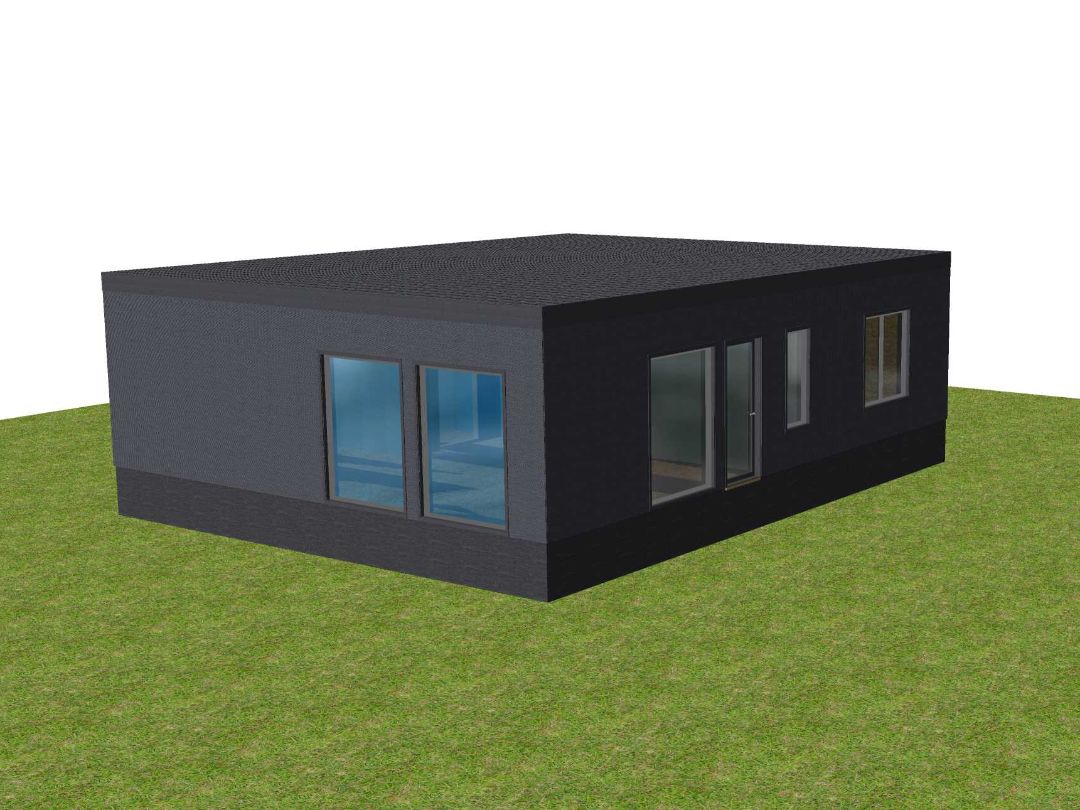 Дом с плоской крышей