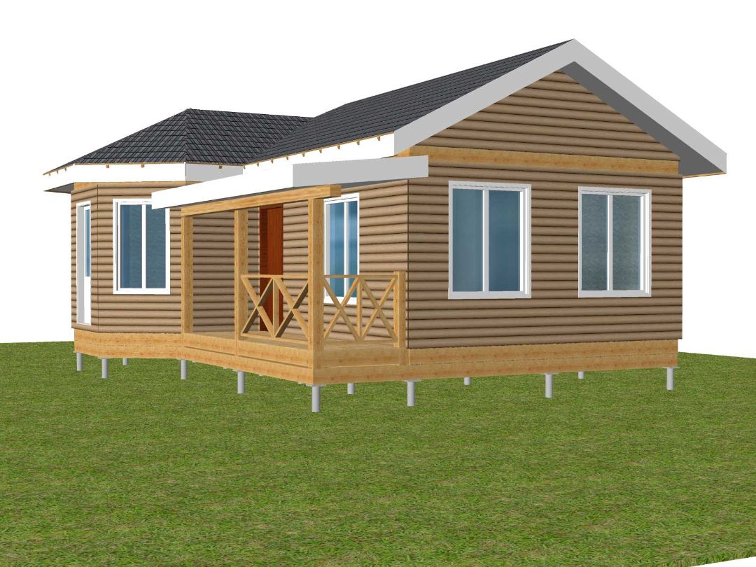 СИП дом с эркером