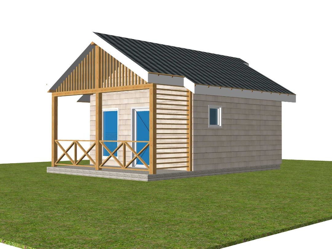 Домик с террасой