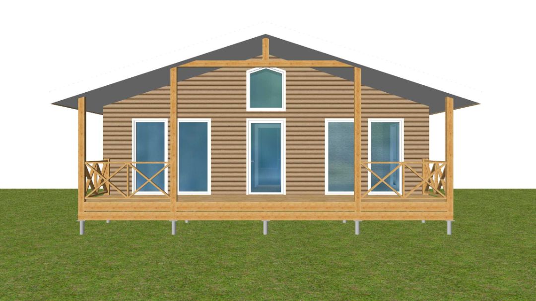 Красивый фасад дома