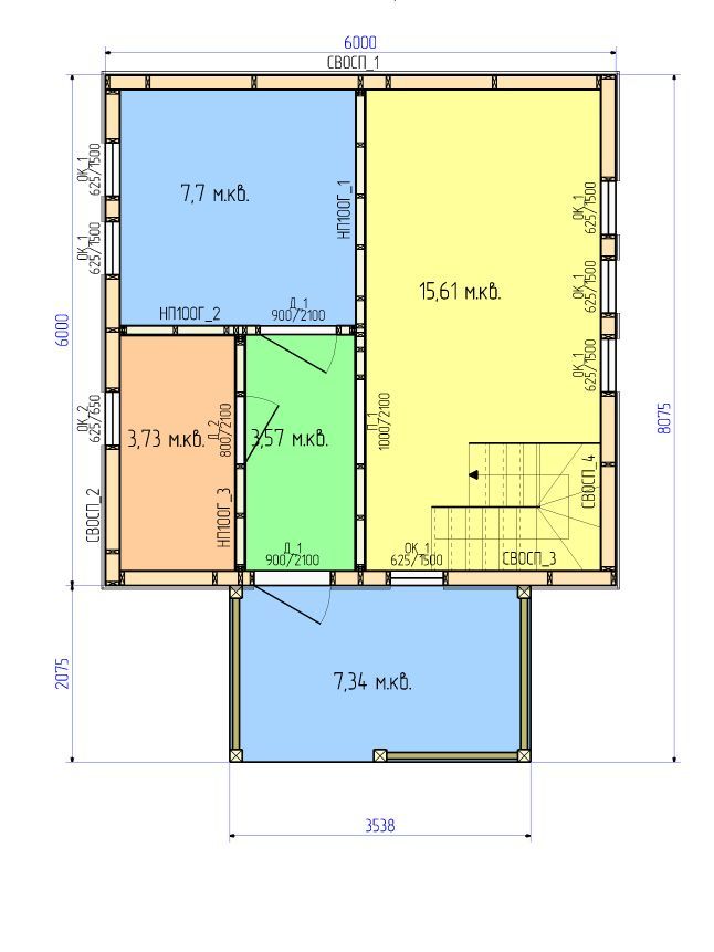 Изменим планировку и размеры по вашему запросу