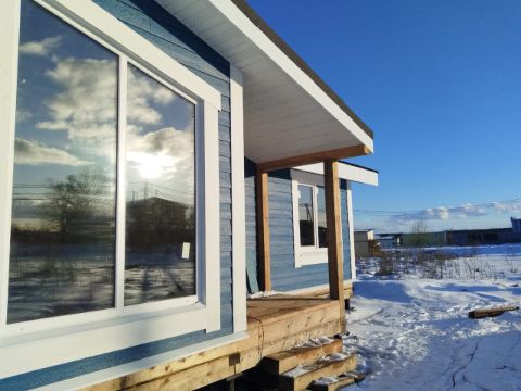 Возведение дома из СИП панелей с фасадной отделкой