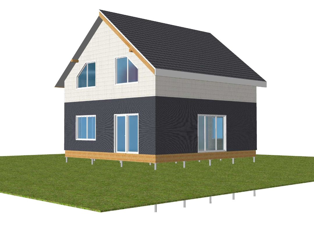 Двускатная кровля