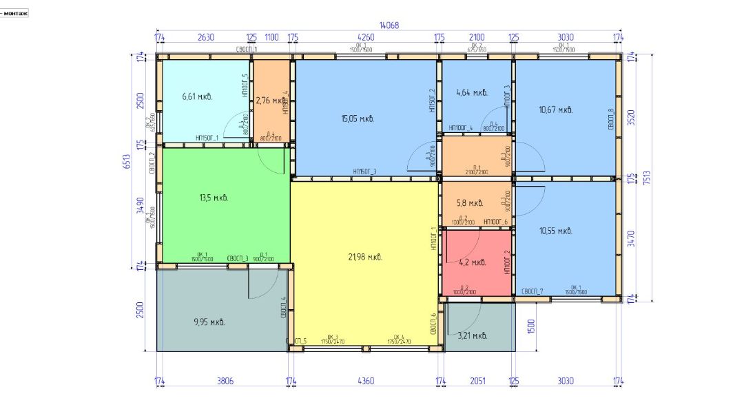 Изменим планировку и размеры по вашему запросу