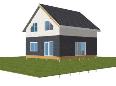 Загородный дом в два этажа