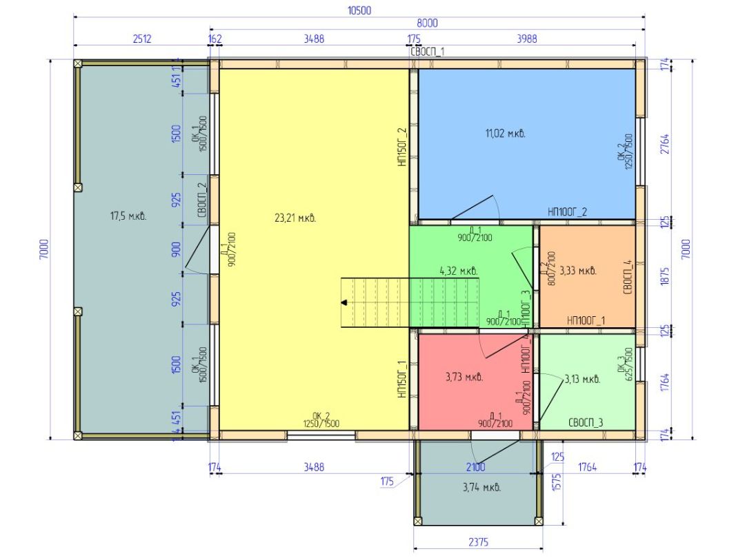 Изменение планировки на усмотрение заказчика