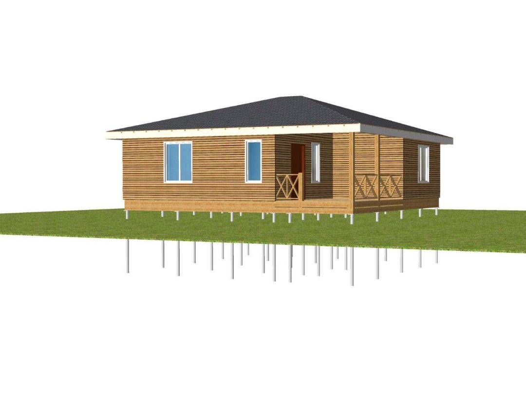 Проект одноэтажного каркасника