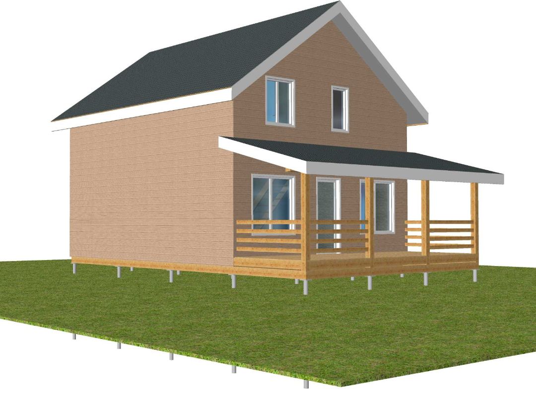 Двускатная крыша