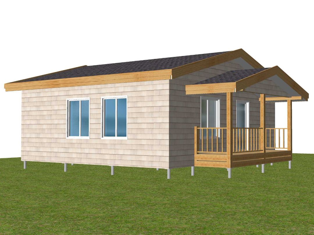 Домик с террасой