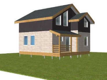 Загородный дом в два этажа