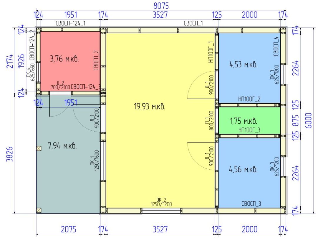 Изменим планировку и размеры по вашему запросу