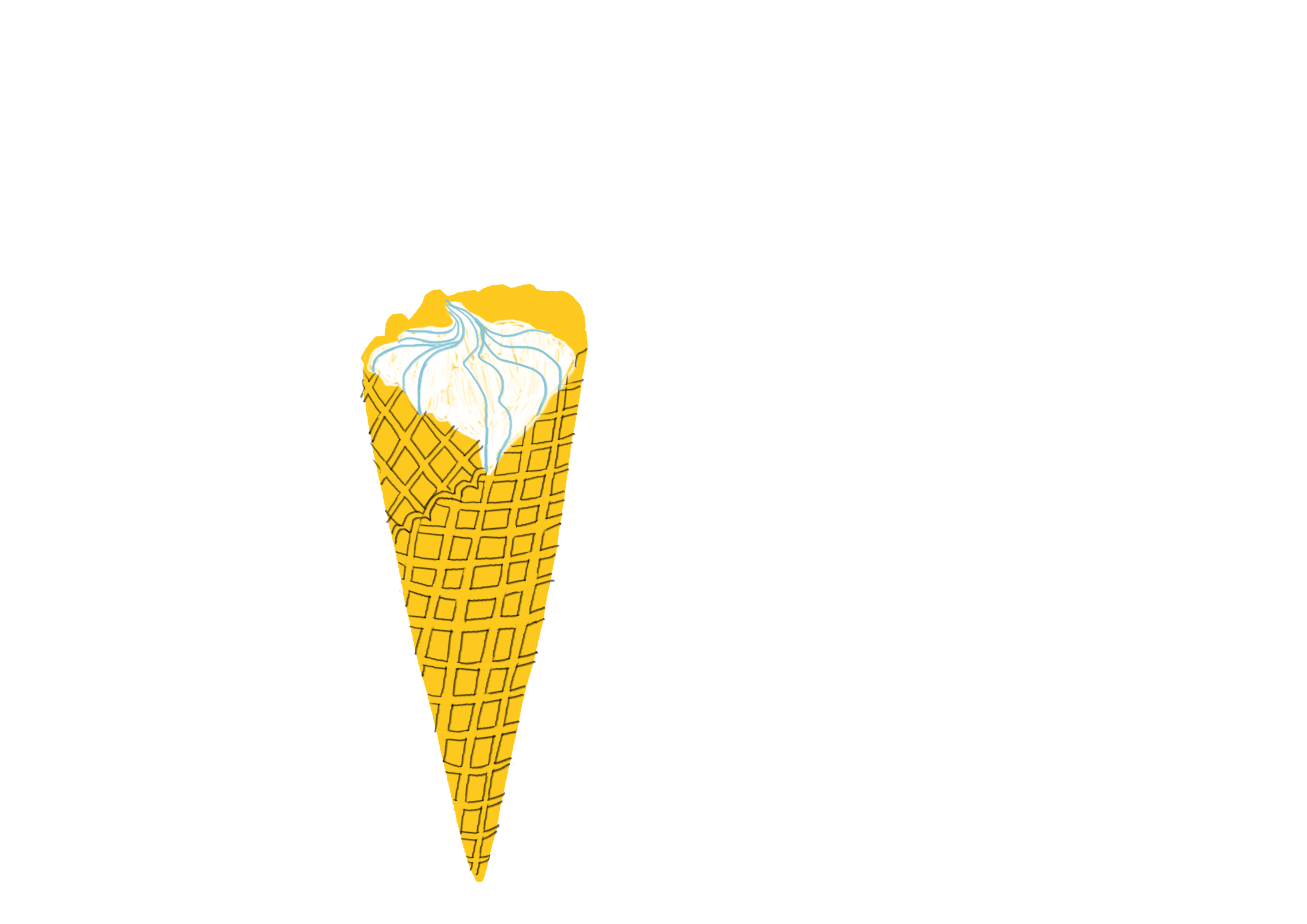 Пломбир в вафельном рожке