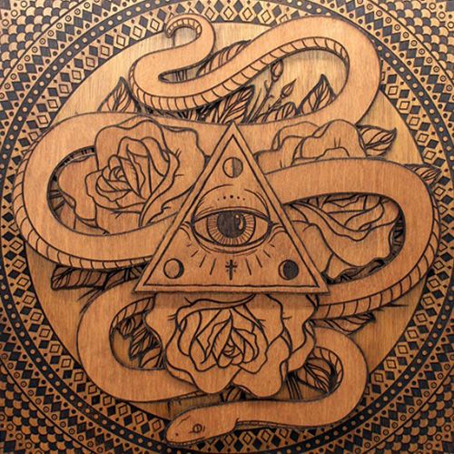 Лазерная гравировка фанеры